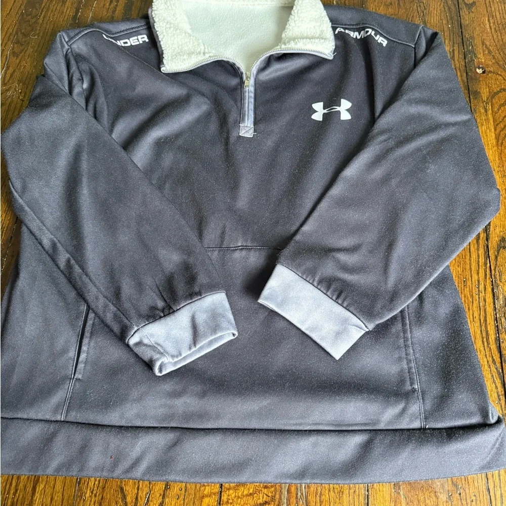 Under Armour Gray‎ Fleece-Lined Quarter-Zip